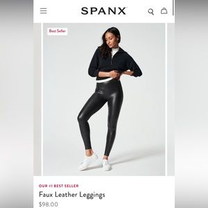 SPANX Faux Leather Leggings